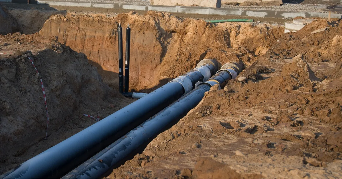 pipes for absorption trench in the soil