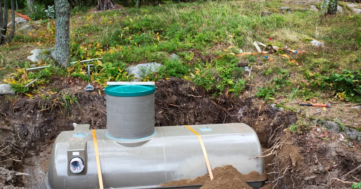 Installation of new septic system
